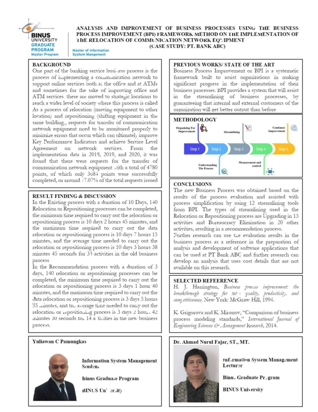 Analysis and Improvement of Business Process Using The Business Process ...